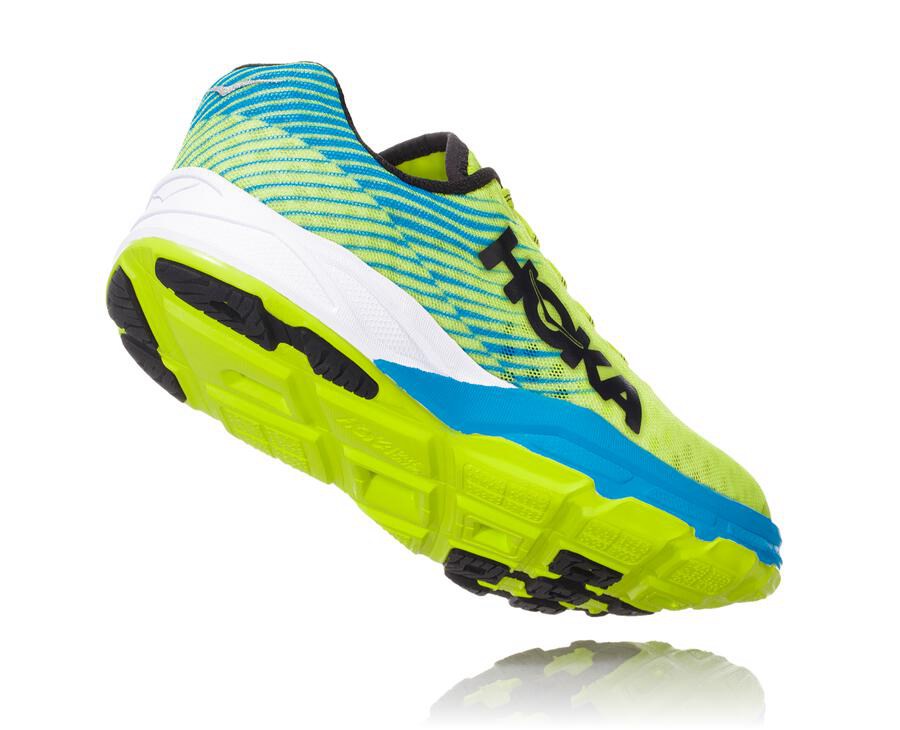 Hoka One One Hardloopschoenen Dames - Evo Carbon Rocket - Groen/Blauw - GS9254063